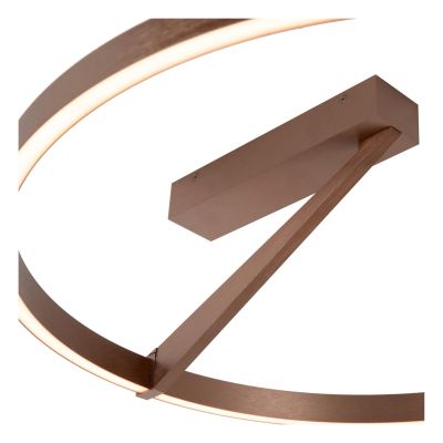 Lucide APPLAUSE - Flush ceiling light - Ø 60 cm - LED Dim. - CCT - 1x40W 2200K/4000K - Coffee - Premium